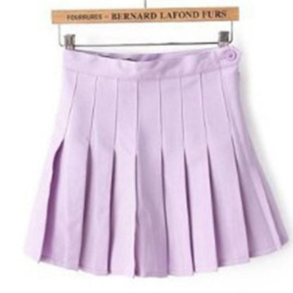 Kinky Cloth Light Purple / XS Kawaii Pleated Skirt