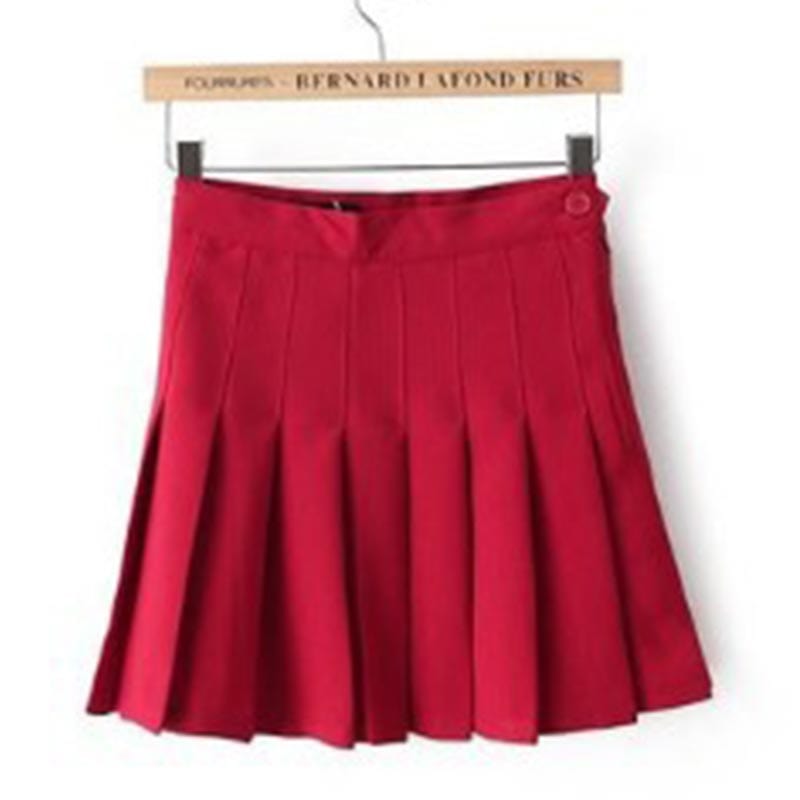 Kinky Cloth Red / XS Kawaii Pleated Skirt
