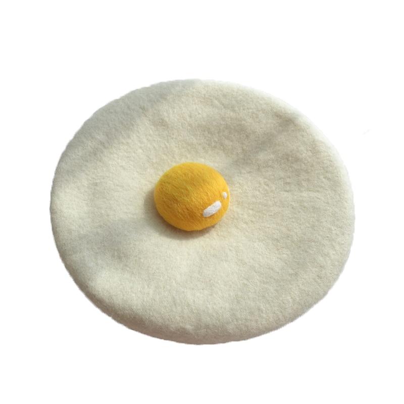 Kinky Cloth 200000403 Kawaii Poached Egg Beret