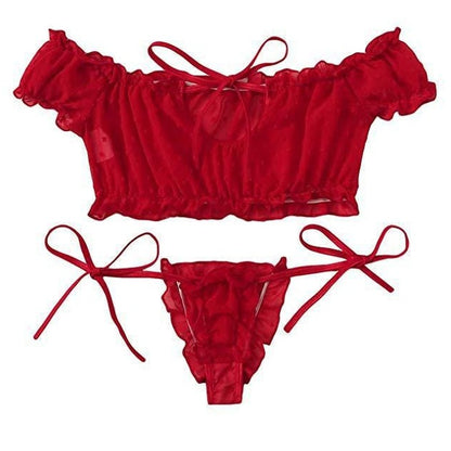 Kinky Cloth Red / S Kawaii See Through Lingerie Set