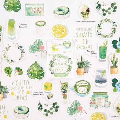 Kinky Cloth Stickers Cactus & Plants Kawaii Sticker Packs