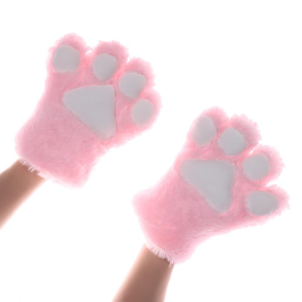 Kinky Cloth Black / One Size Kitten Paw Gloves