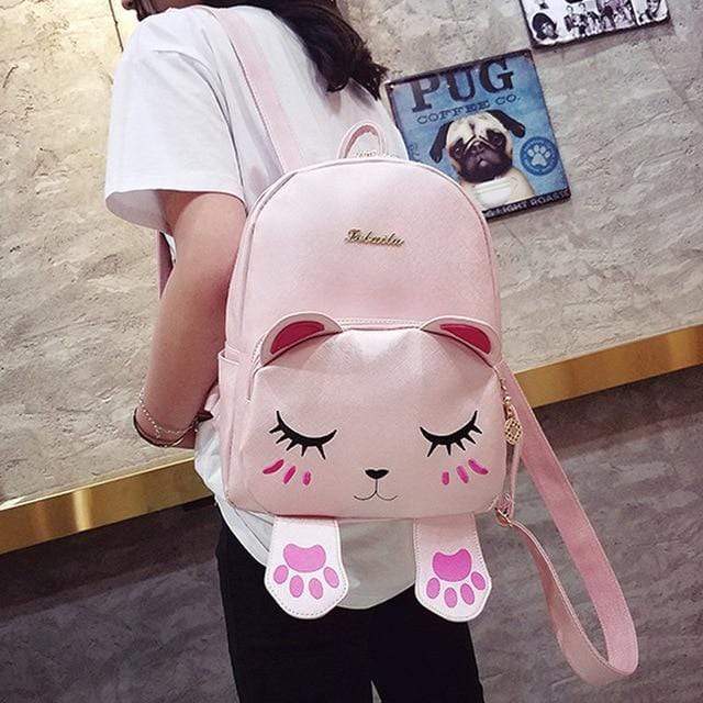 Turquoise Chloe Bags & Wallets PINK Kitty Cat Backpack Bag