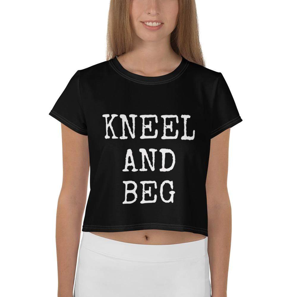 Kneel and Beg Oversize Crop Top