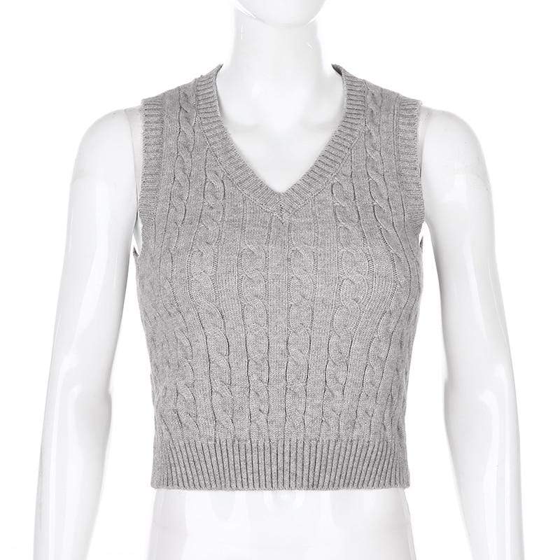 Kinky Cloth 200000373 Knitted Twist Vest Sweater