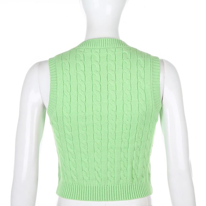 Kinky Cloth 200000373 Knitted Twist Vest Sweater