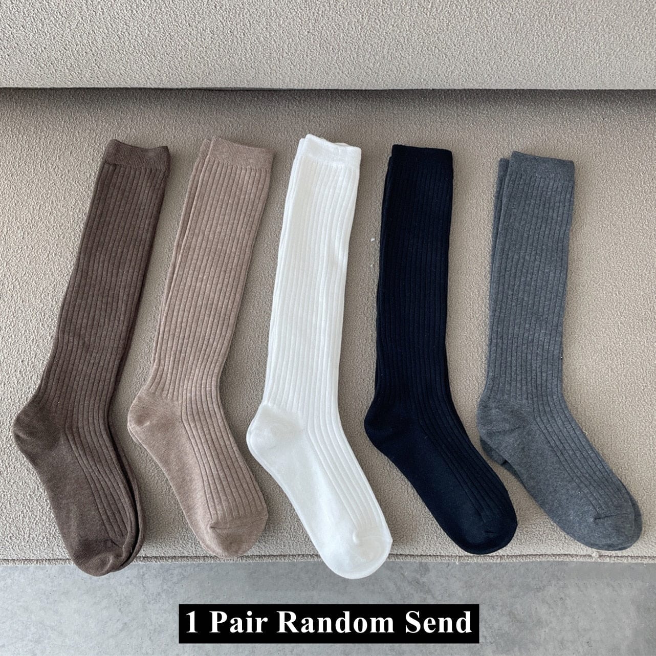 Kinky Cloth 1 Pair Random Send / EUR 34-39 Knitting Cotton Long Socks