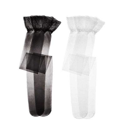 Kinky Cloth 1 Black 1 white / L Lace Garter Belt Thigh-High Stockings