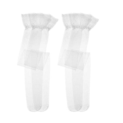 Kinky Cloth 2 cream white / L Lace Garter Belt Thigh-High Stockings