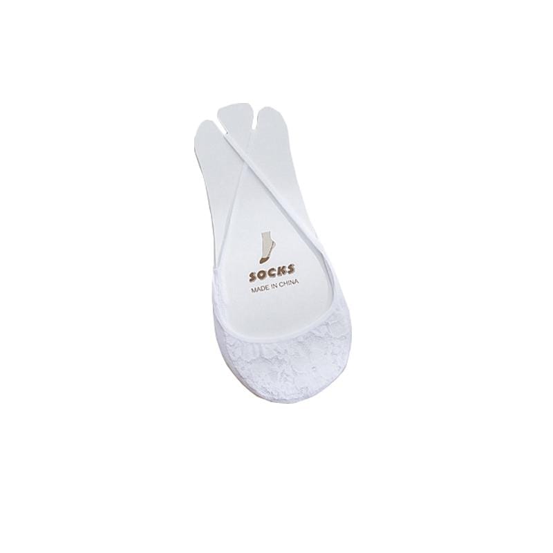 Kinky Cloth 200000862 White Lace Hollow Out Slippers Socks