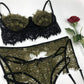 Kinky Cloth Lingerie Lace Nightwear Bra & Brief Set