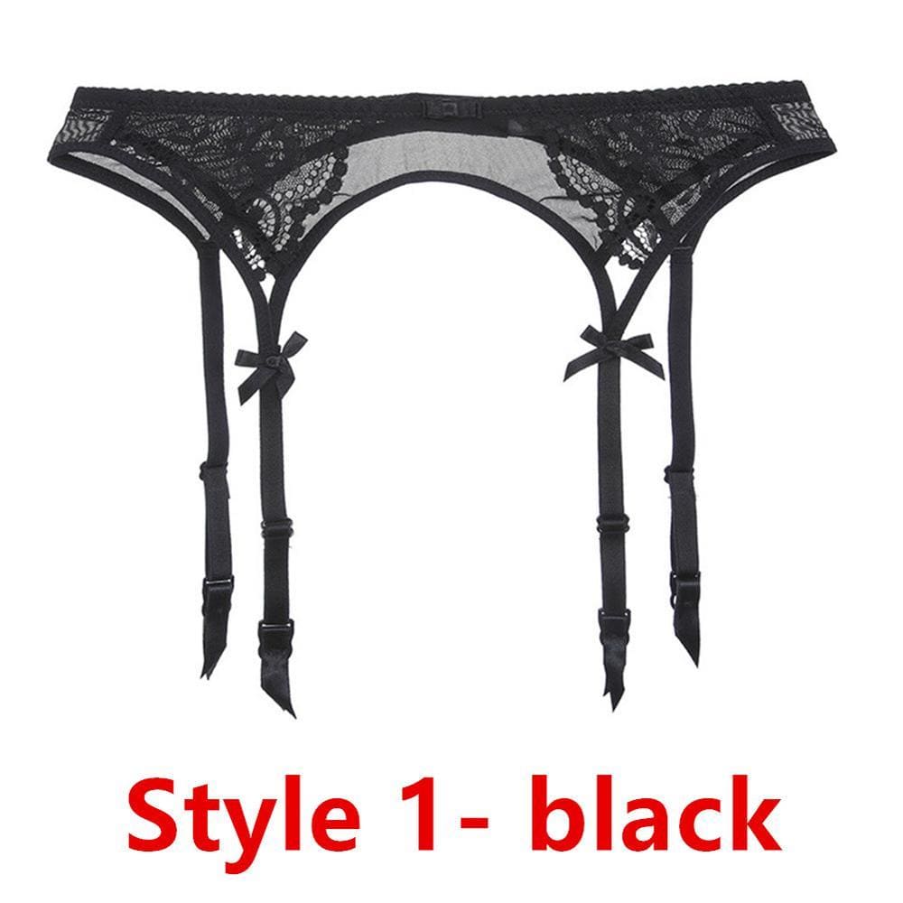 Kinky Cloth Lingerie Black / L Lace Suspender Garter Belt