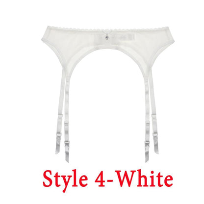 Kinky Cloth Lingerie White  4 / L Lace Suspender Garter Belt