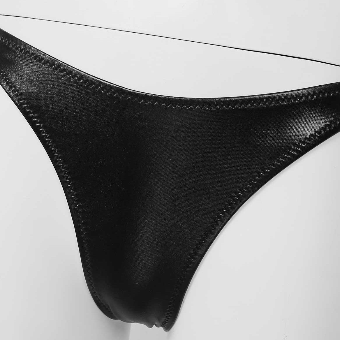 Kinky Cloth Latex Leather Bikini Set