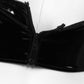 Kinky Cloth 200003494 Latex Top With High Cut Zippered Briefs