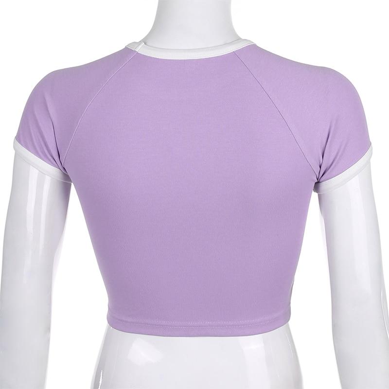 Kinky Cloth 200000791 Lavender Butterfly Crop Top T-Shirt
