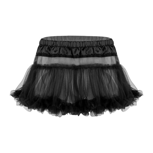 Kinky Cloth Black / One Size Layered Tulle Mini Skirt