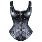 Kinky Cloth 200001885 Leather with Buckles Steel Boned Corset