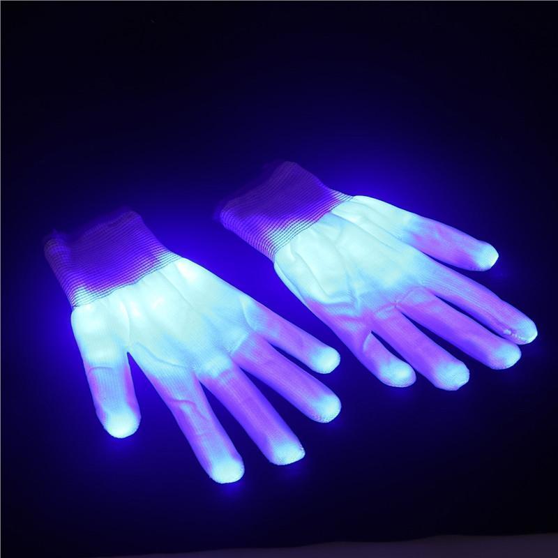 Kinky Cloth accessories LED Blue Glow Gloves