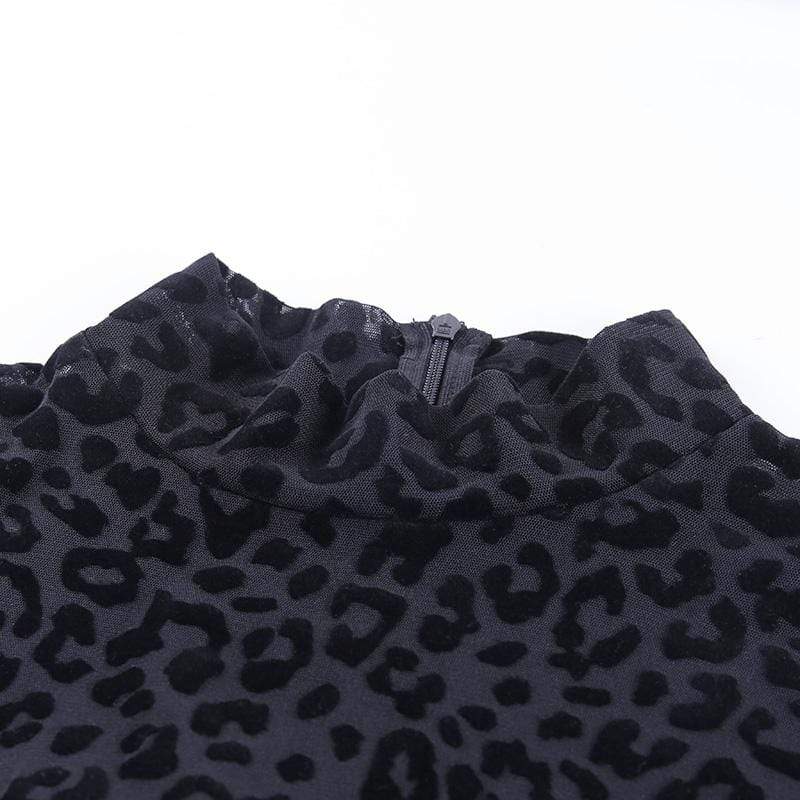 Leopard Mesh Bodysuit