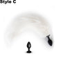 Kinky Cloth Accessories White Style C Light Up Tail Plug