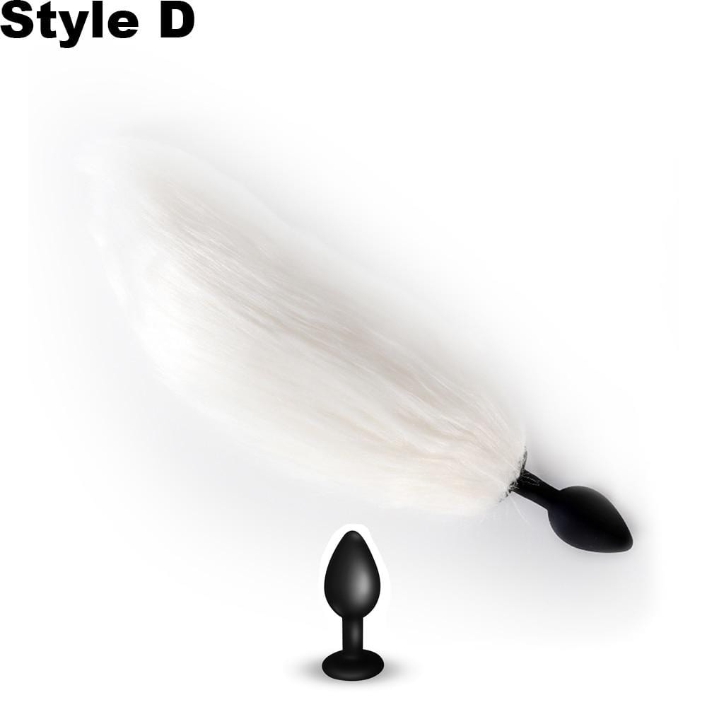 Kinky Cloth Accessories White Style D Light Up Tail Plug
