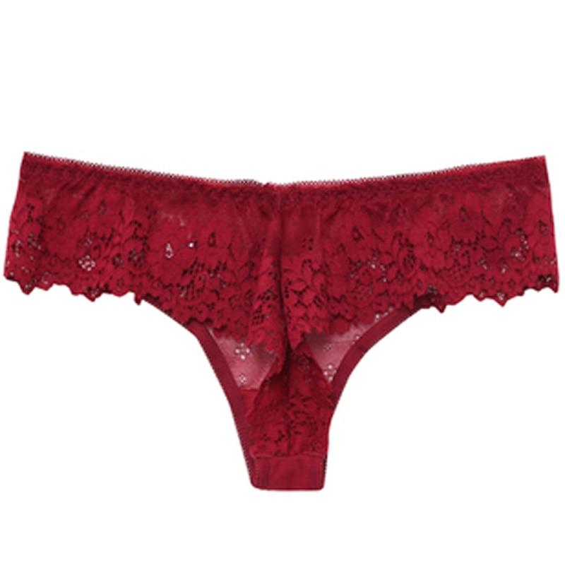 Kinky Cloth 351 Red / L Lingerie Lace Hollow Out Panties