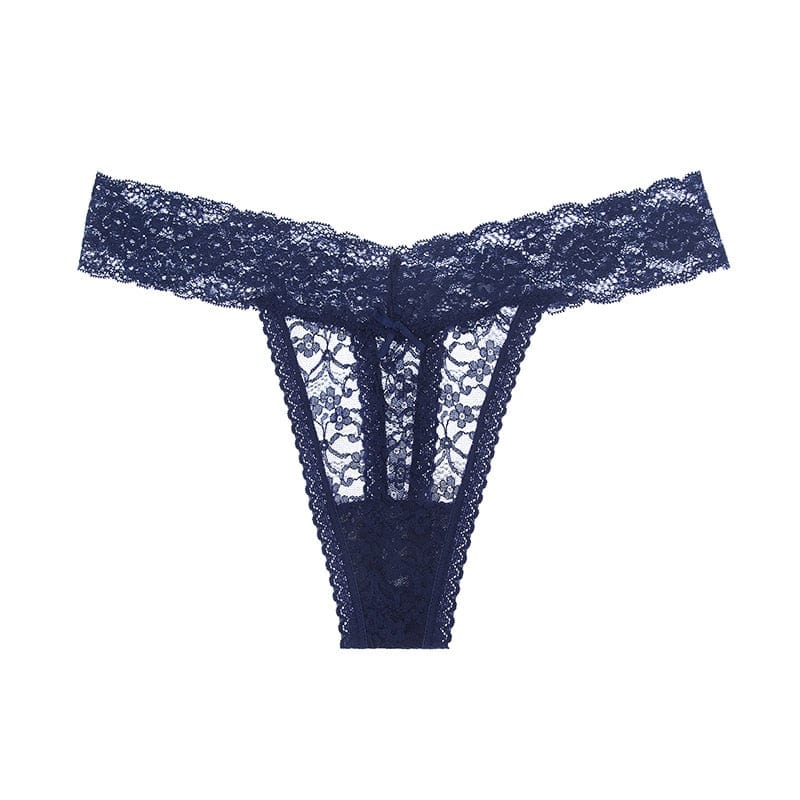 Kinky Cloth Blue / S / 1pc Lingerie Lace Thong Panties