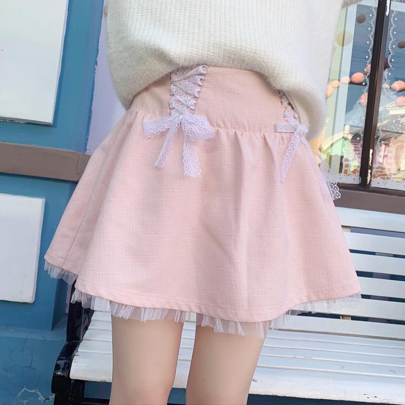 Kinky Cloth 349 Lolita Bow Lace Mini Tutu Skirt