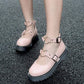 Kinky Cloth Shoes Pink / 35 Lolita Heart Shoes