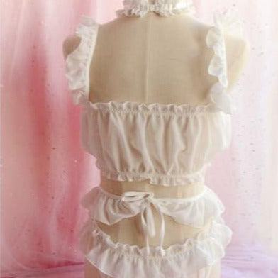 Kinky Cloth 200003989 Lolita Hollow Heart Lace Lingerie Set