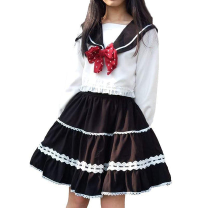 Kinky Cloth 349 Lolita Lace Bow High Skirt