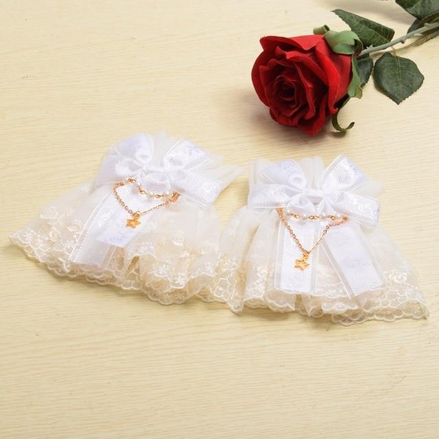 Kinky Cloth Accessories White / One Size / China Lolita Lace Cuffs