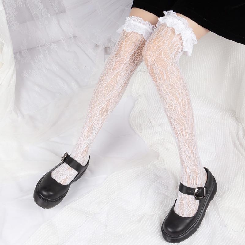 Kinky Cloth 200000868 Lolita Lace Over Knee Stockings