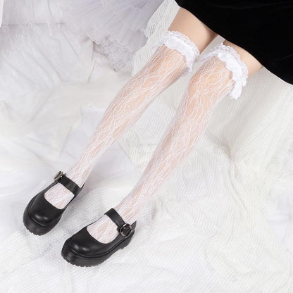 Kinky Cloth 200000868 White / One Size Lolita Lace Over Knee Stockings