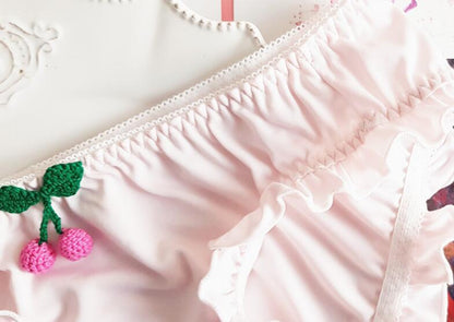 Kinky Cloth 351 Lolita Strawberry Cherry Ruffle Panties