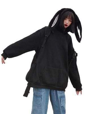 Kinky Cloth 200000348 Long Rabbit Ears Hooded Sweatshirt