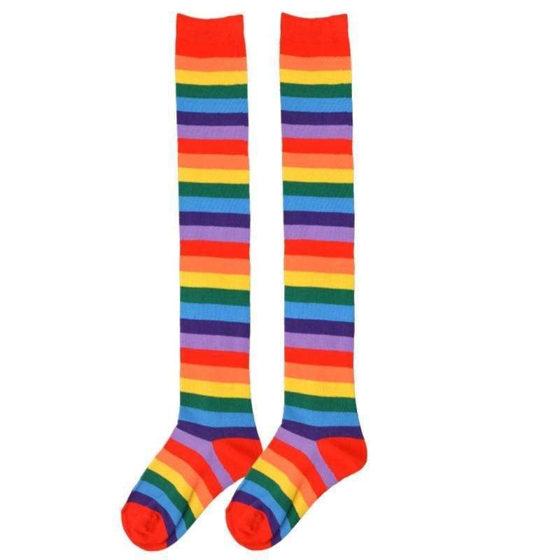 Kinky Cloth 200000868 Long Rainbow Socks