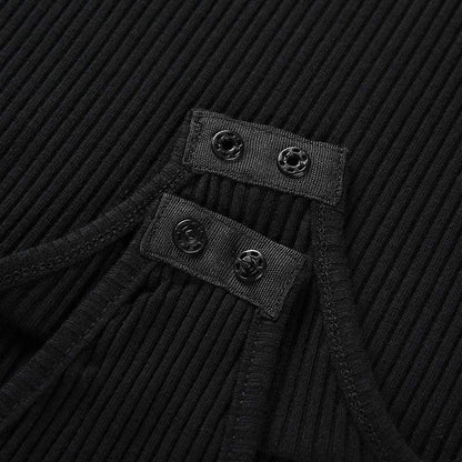 Kinky Cloth black / L Long Sleeve Shoulder Cut Bodysuit