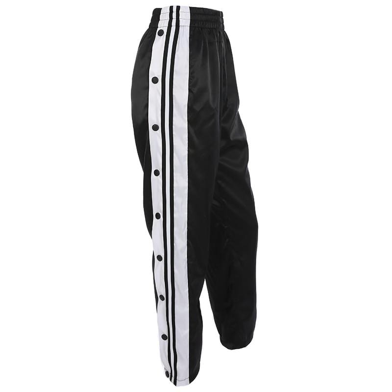 Kinky Cloth 200000366 Black / L Loose Side Split Button Pants