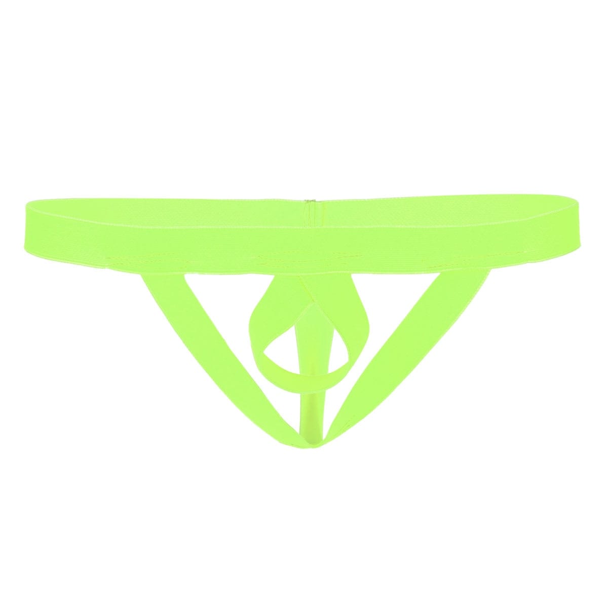 Kinky Cloth Green / One Size Low Rise Jockstrap Stretchy Thongs