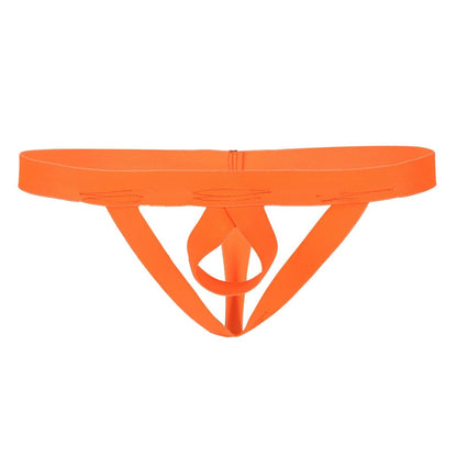 Kinky Cloth Orange / One Size Low Rise Jockstrap Stretchy Thongs