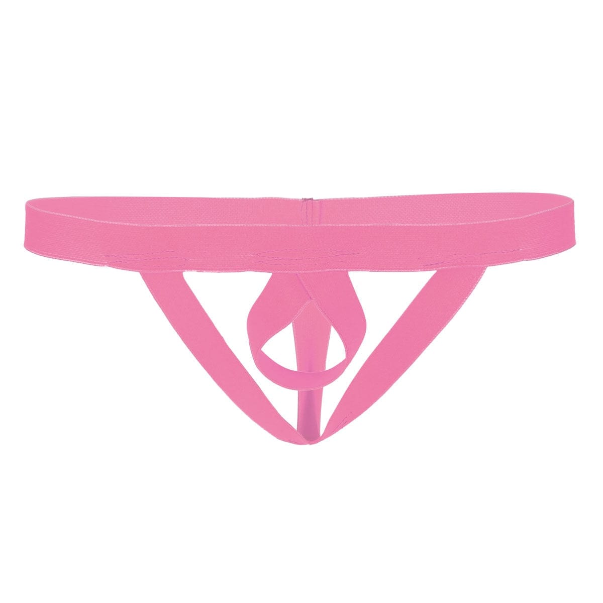 Kinky Cloth Rose Pink / One Size Low Rise Jockstrap Stretchy Thongs