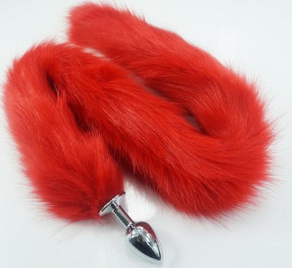 Kinky Cloth 200001518 red Lush Long Tail Plug