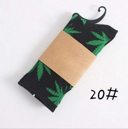 Marijuana Leaf Ankle Socks