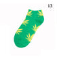 Kinky Cloth Socks 13 Marijuana Leaf Short Socks