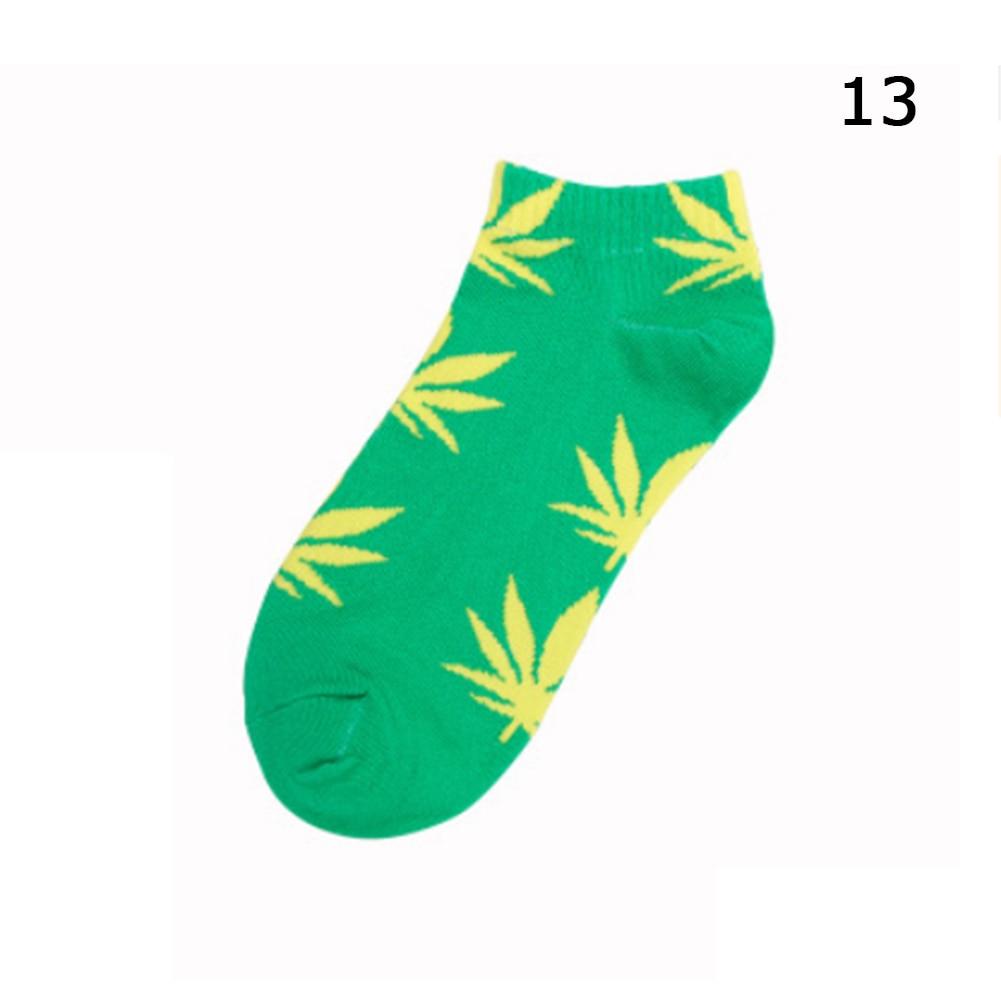 Kinky Cloth Socks 13 Marijuana Leaf Short Socks