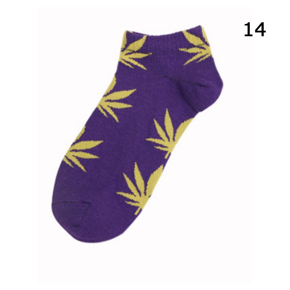 Kinky Cloth Socks 14 Marijuana Leaf Short Socks