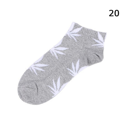 Kinky Cloth Socks 20 Marijuana Leaf Short Socks