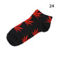 Kinky Cloth Socks 24 Marijuana Leaf Short Socks